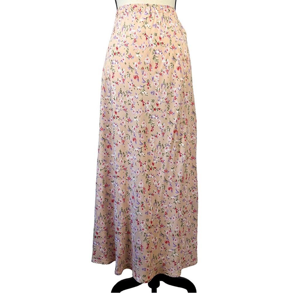 Carol Anderson Collection Vintage 90s Floral Maxi Skirt | Cottagecore Prairie